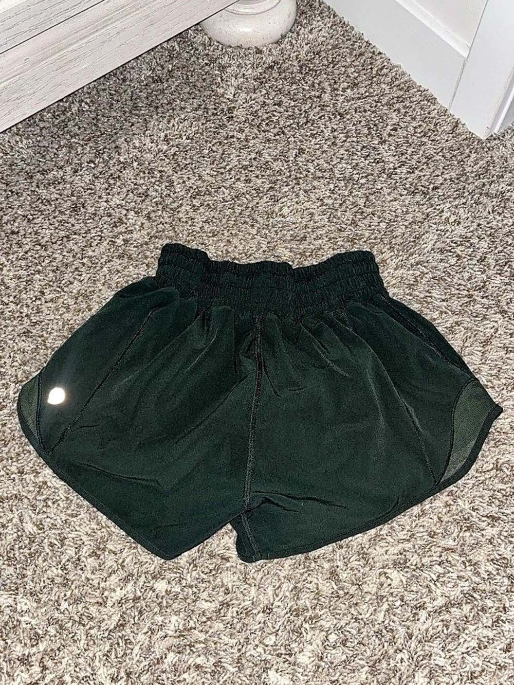 lululemon Track That High-Rise Lined Short 3" Legacy Green